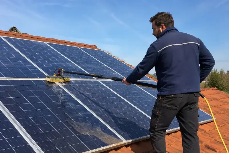 Nettoyage et entretien de panneaux solaires à la Buisse